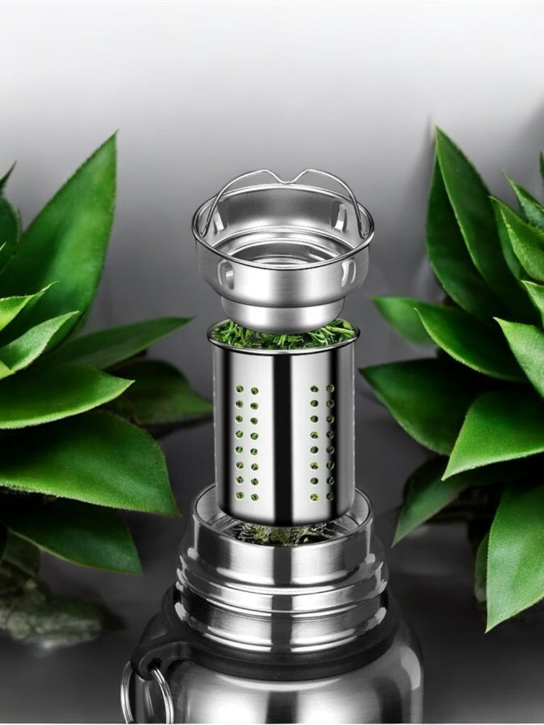 Thermos pour randonnée 1L en inox avec infuseur - 48 heures