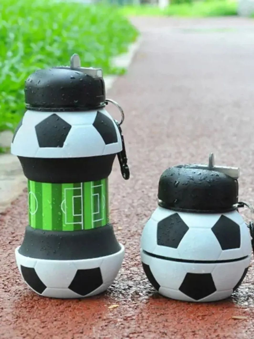 Gourde sport rétractable pour enfant en forme de ballon de football