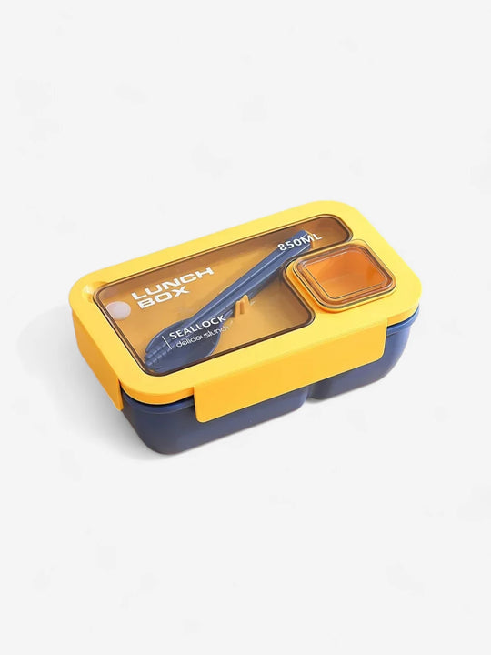 Lunch box bento rectangle avec couvert