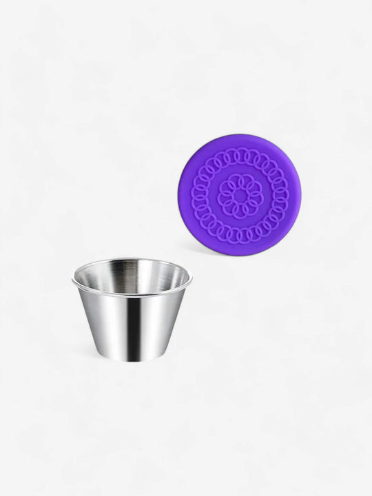 Contenants pour sauce en inox de 70ml